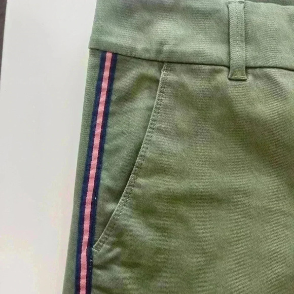 NWT Loft Modern Chino Crop army green with orange stripe size 2 - Picture 6 of 7
